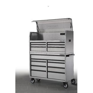 craftsman 53 15-drawer top chest and rolling cabinet stainless steel|Amazon.com: Craftsman Tool Chest Combo.